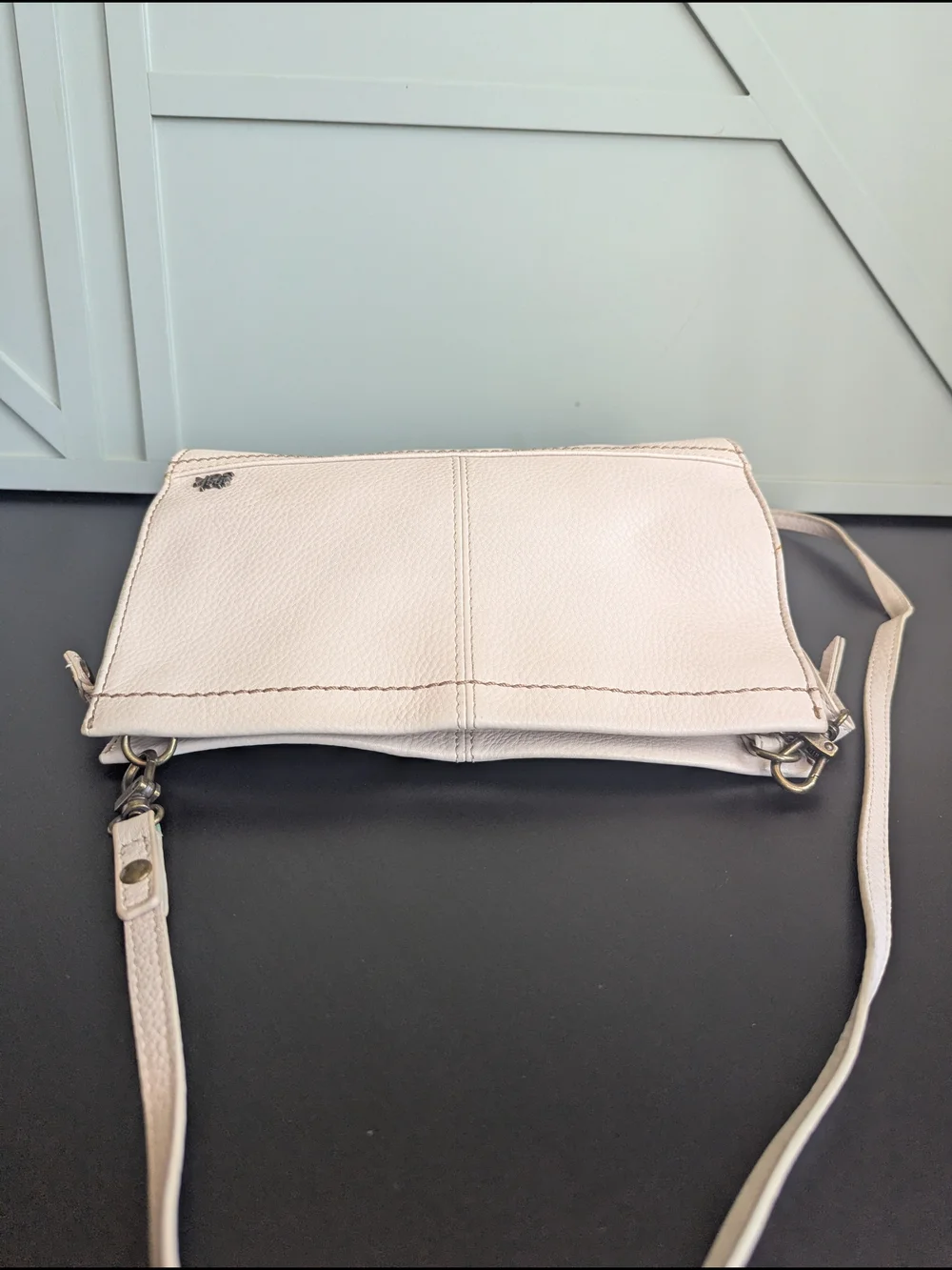 The Sak Cream Leather Crossbody Bag